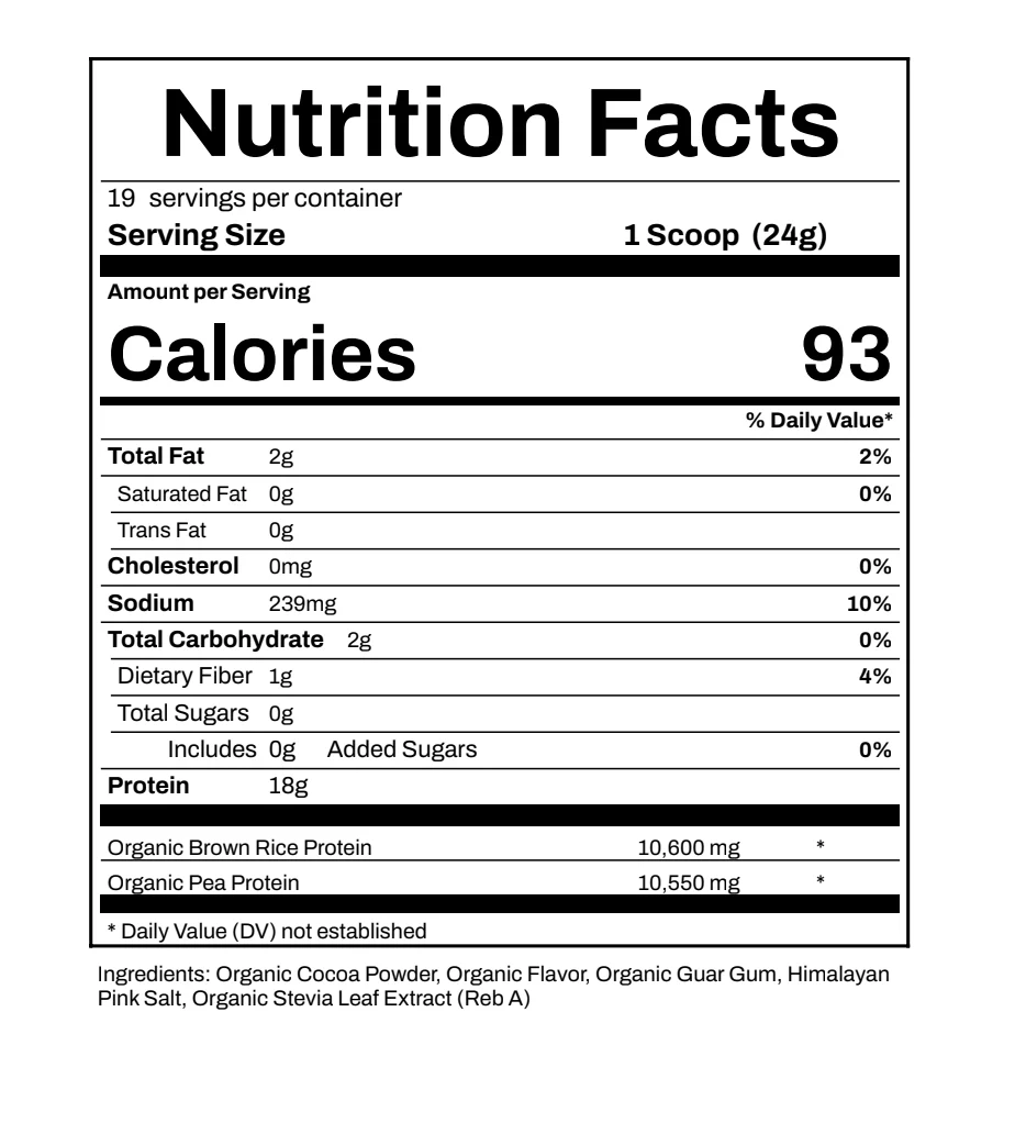Organic Vegan Protein - Chocolate - Image 2